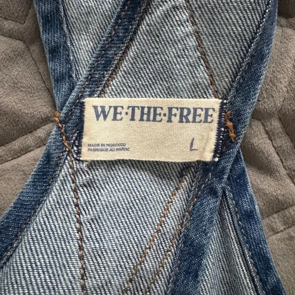 We The Free Light Blue Denim Overalls - Picture 6 of 6